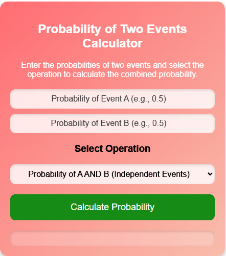 Probability Calculator