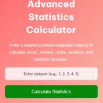 Statistics Calculator